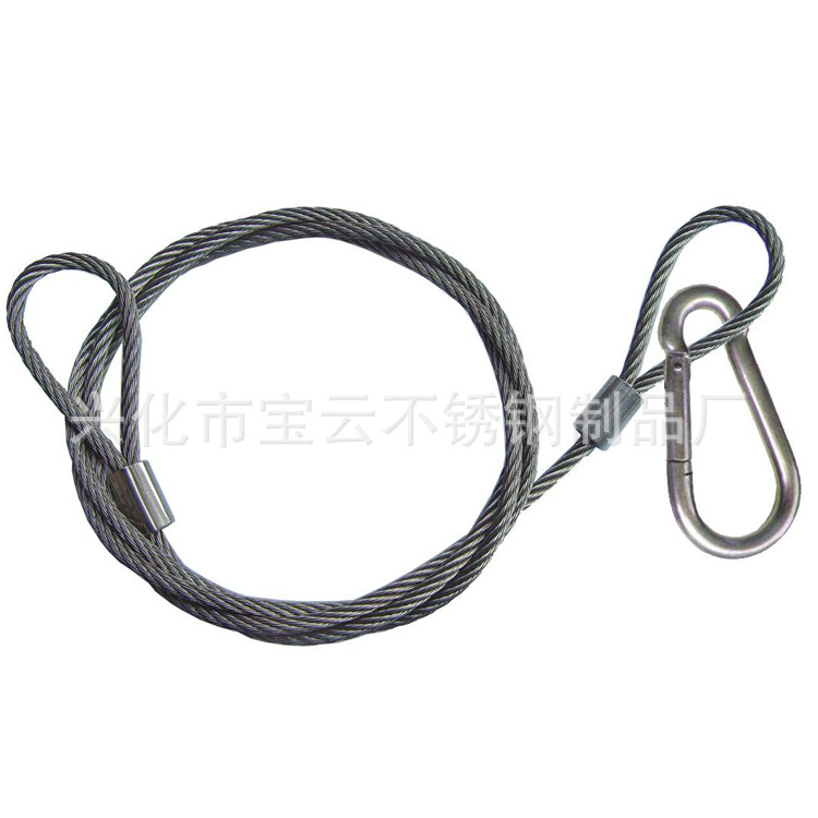 鄂州厂家直销 钢丝绳卡头 不锈钢丝 插编钢丝绳吊绳 钢丝绳吊索具