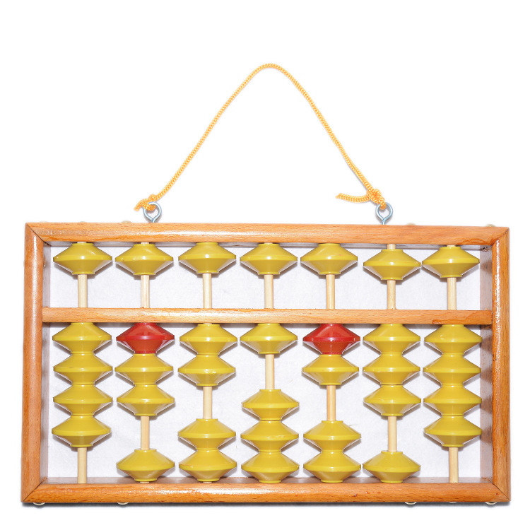 7-speed arithmetic teaching abacus teacher uses small student class demonstration teaching aid non-skid bead 5-bead colorful abacus wholesale