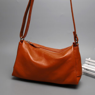 One-shoulder bag, bag strap, small bag, leather shoulder bag, genuine leather, simple and elegant design
