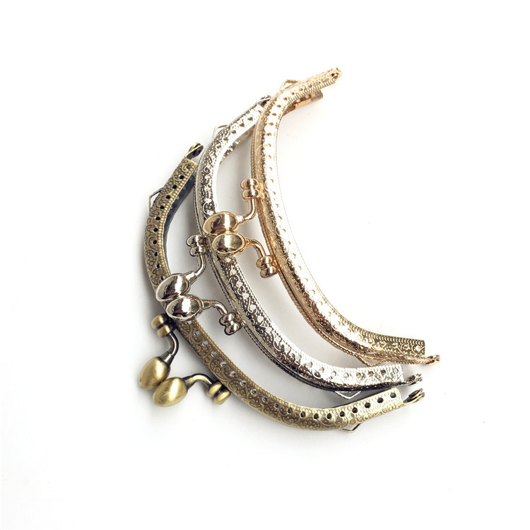 12.5CM piezas de automóvil en relieve de arco cabeza de oro [cabeza de brotes] clásico DIY de bronce, plata