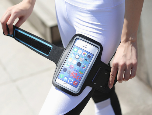 Sports outdoor arm bag fitness mobile phone armband touch screen mobile phone arm bag suitable for 4-6 inch mobile phones