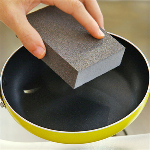 Kitchen emery sponge to remove scale, clean frosted sponge pot brush, multi-purpose magic eraser to remove rust and decontaminate the bottom of the pot