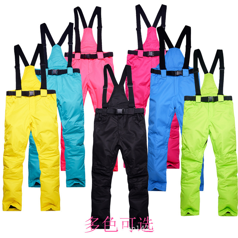Outdoor winter men's and women's windproof waterproof warm breathable single and double board with cotton strap can be removed ski pants Outdoor winter men's and women's windproof waterproof warm breathable single and double board with cotton strap can be removed ski pants
