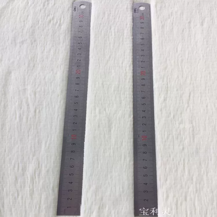 Ruler, metal carpentry stainless steel, stationery, 30cm, 30 cm