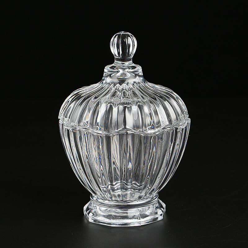 红樱桃水晶透明玻璃罐 糖果储物罐干果零食罐家居摆件婚庆礼品