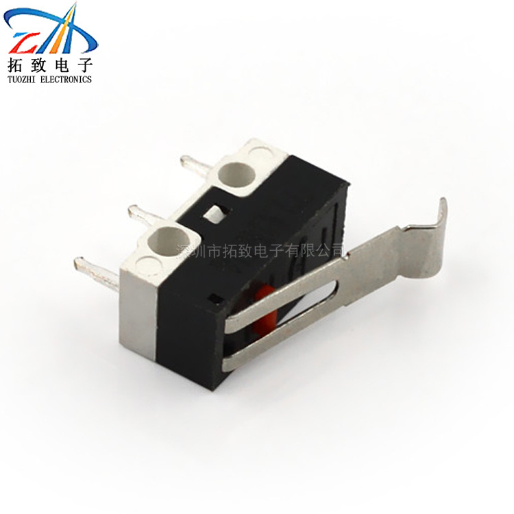 工厂批发微动开关玩具微型开关TZ014 弯柄专业研发生产微型开关
