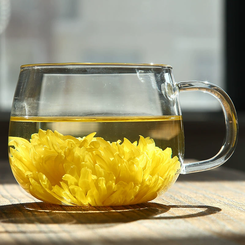 Heat -resistant glass round fun coffee cup coffee cup gift cup gift tea and tea cup cute office water cup