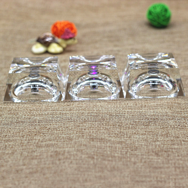 6厘米水晶球底座 8厘米水晶灯座 水晶七彩灯座 电子LED灯座