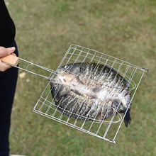厂家批发烤鱼夹 烤肉工具 烧烤网片 烤炉鱼夹 烧烤网