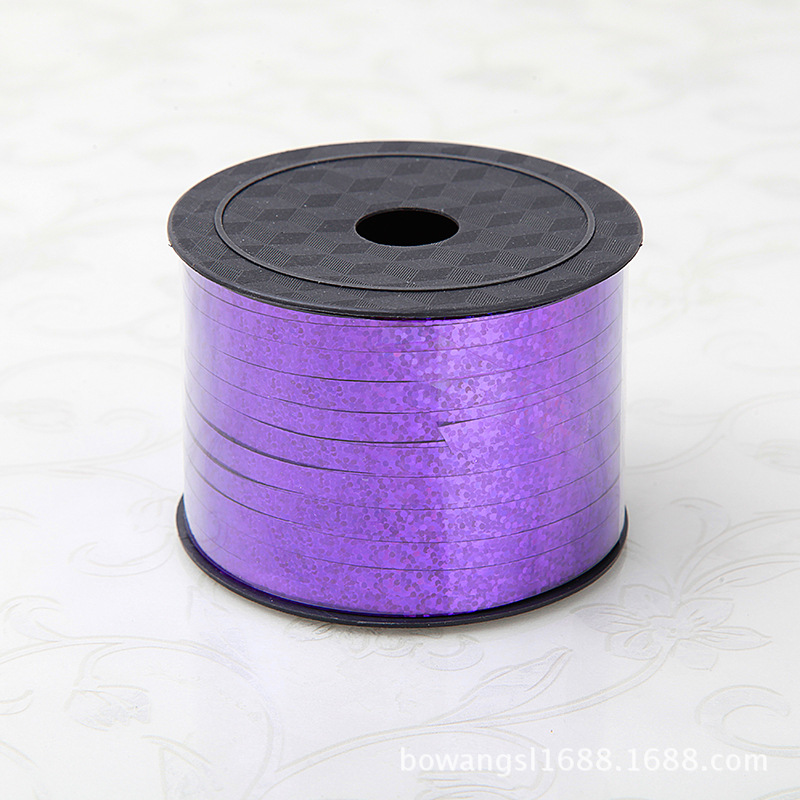 Festival transfronterizo decoración de la habitación de la boda cinta colorida 250 yardas cinta láser corbata globo cuerda