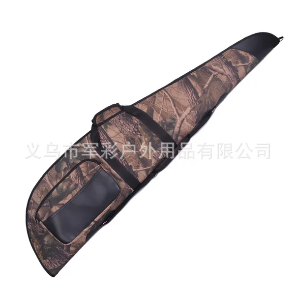Cross-border Hot Selling Outdoor Camouflage Gun Bag Built-in PP Board Shooting Holster Plus Broadband Gun Aiming Gun Bag Shooting Bag