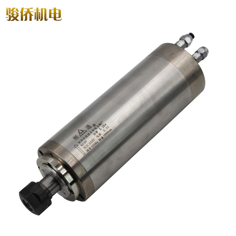 Woodworking advertising engraving machine power head 220V 380V2.2KW Shuntong high precision water-cooled high-speed motor spindle