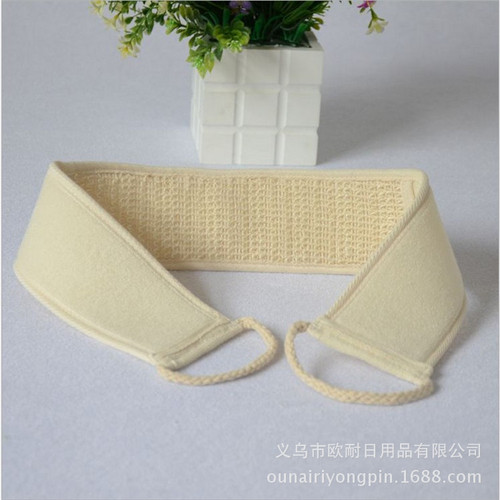 Pure natural cotton long back-pull bath towel to remove mud, powerful exfoliating massage back-scrubbing bath brush factory direct sale