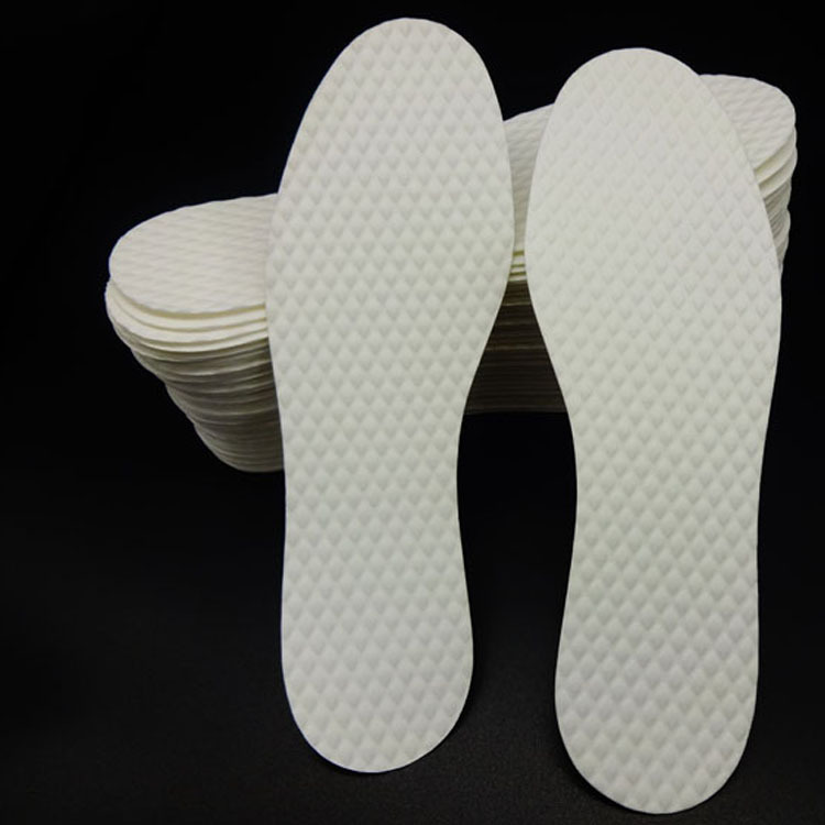 Hygienic and washable wood pulp insoles, high heeled sports shoes, sweat absorbing, breathable, comfortable military training, disposable wood pulp paper insoles