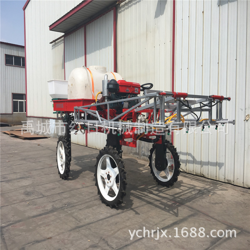 出口喷药机  轮距可调打药机  自走式喷雾器  四轮驱动喷药机