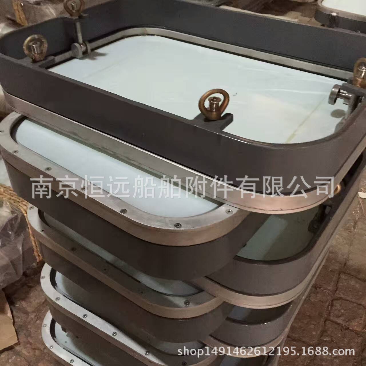 现货出售 矩形船用水密窗 带盖船用水密窗 防火船用钢制水密窗