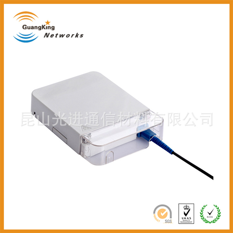 厂家供应光纤信息面板盒 SC/UPC 86型光纤终端信息桌面盒批发
