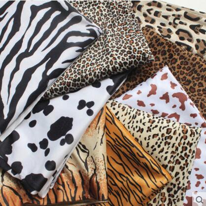 Super suave felpa corta impresa paño leopardo Tigre patrón de leche franela felpa juguete zapatos y sombreros equipaje tela