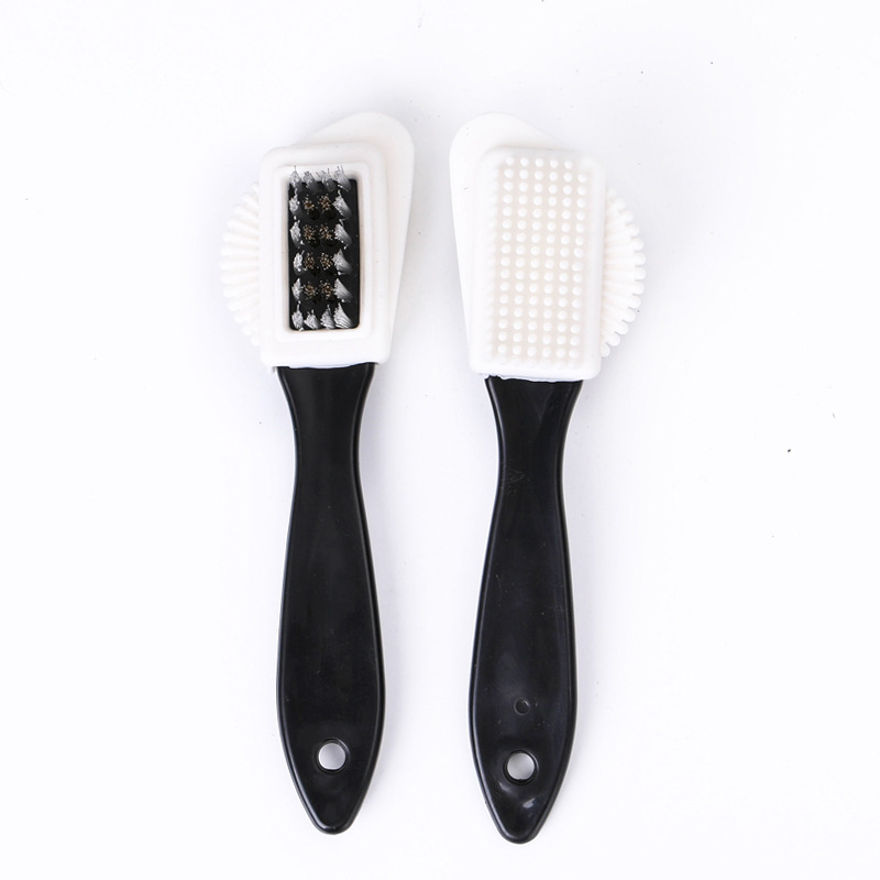 Frosted suede shoes cleaning brush double-sided shoe brush cleaning decontamination suede brush copper brush suede leather shoe brush