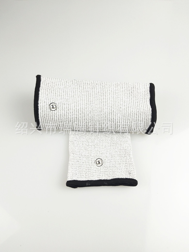 Venta al por mayor fisioterapia pulsera de fibra de plata DDS fisioterapia instrumento belleza cuidado de la salud masaje electroterapia de pulso conductivo pulsera negra