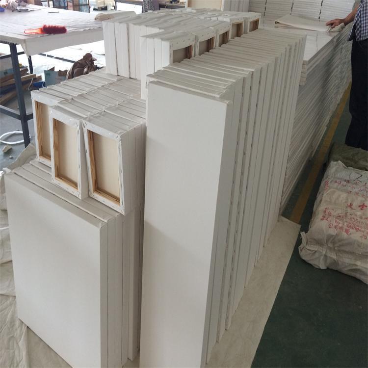 Wholesale Picture Frame Factory Direct Sales 280g Canvas Pure Cotton Solid Wood Stretch Cloth Sketching Practice Picture Frame Oil Picture Frame