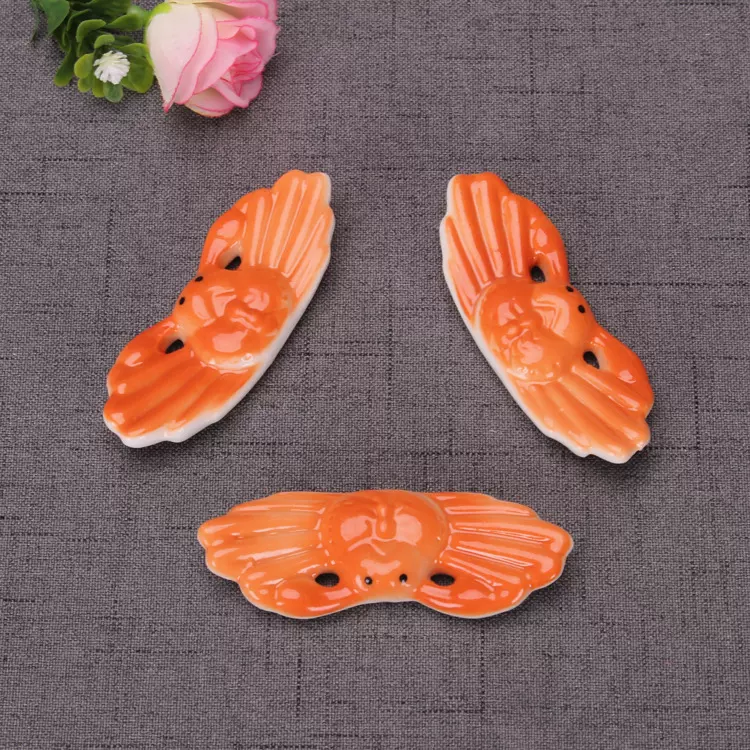 螃蟹筷子架12676陶瓷筷子架笔架日用品鱼缸装饰陶瓷工艺品摆件