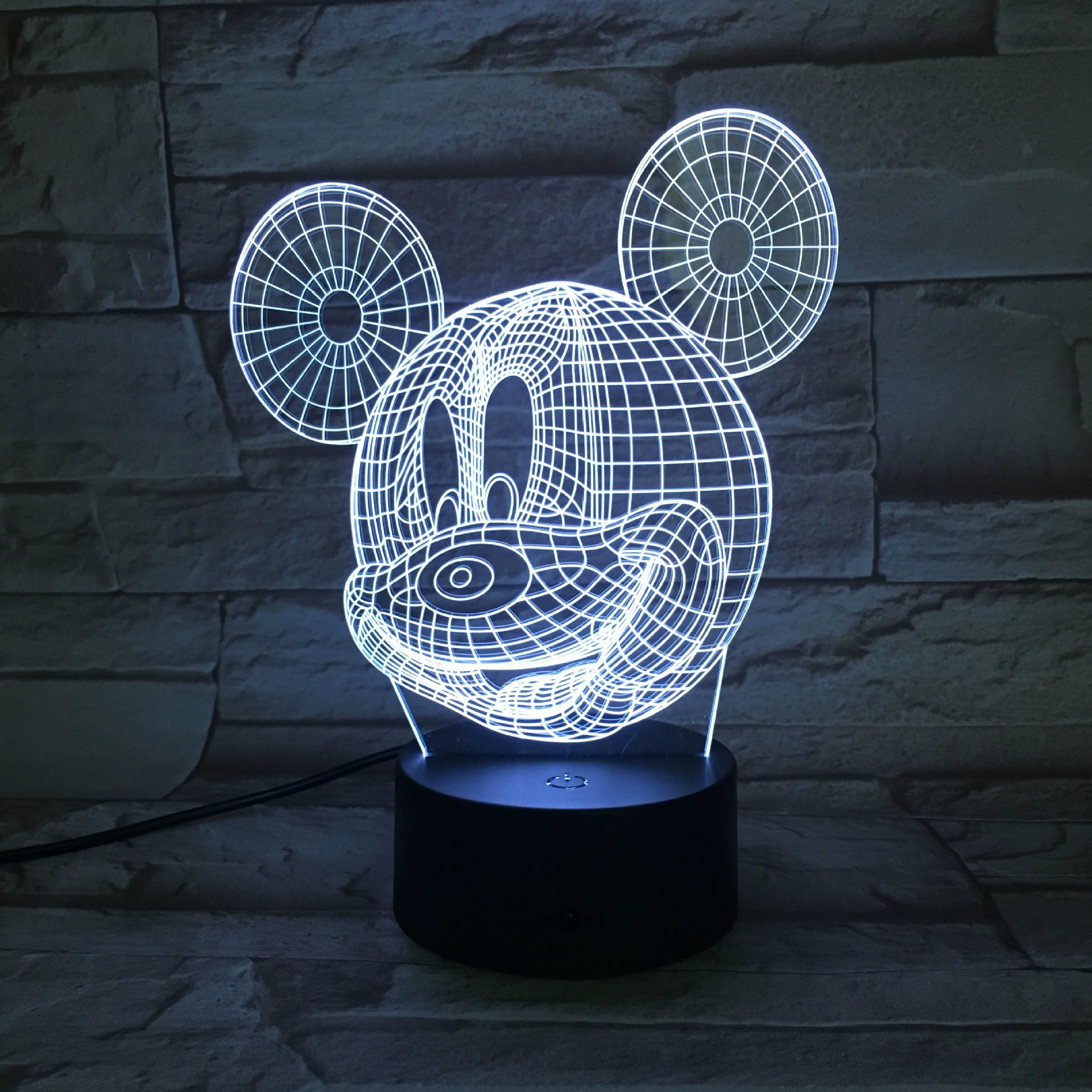 Н night light, тренд 2017 года, 3D, креативный подарок
