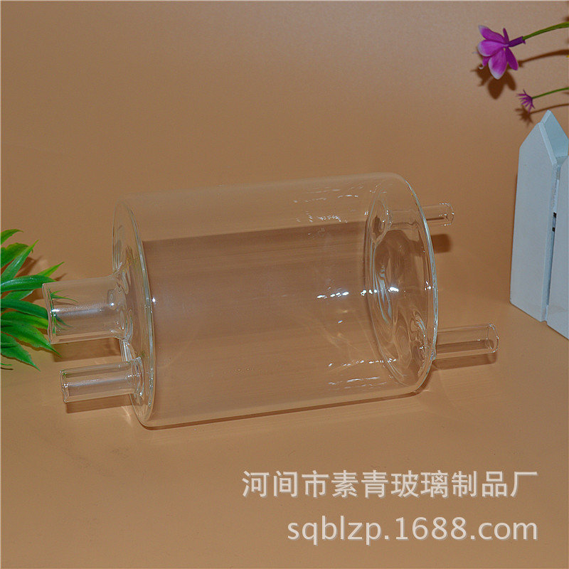 实拍高硼硅玻璃过滤分配器 两头分支过滤杂质可作化工过滤显示器