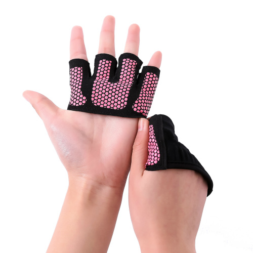 Fitness gloves, half-finger anti-slip barbell gloves, unisex weightlifting gloves, anti-callousing four-finger sports gloves