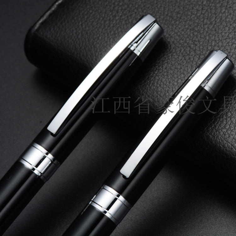 Powerful Manufacturer Customized Business Creative Metal Signature Pen Insert Set Stainless Steel Pen Holder Neutral Ballpoint Pen