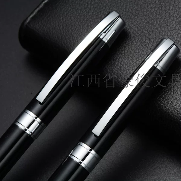 Powerful Manufacturer Customized Business Creative Metal Signature Pen Insert Set Stainless Steel Pen Holder Neutral Ballpoint Pen