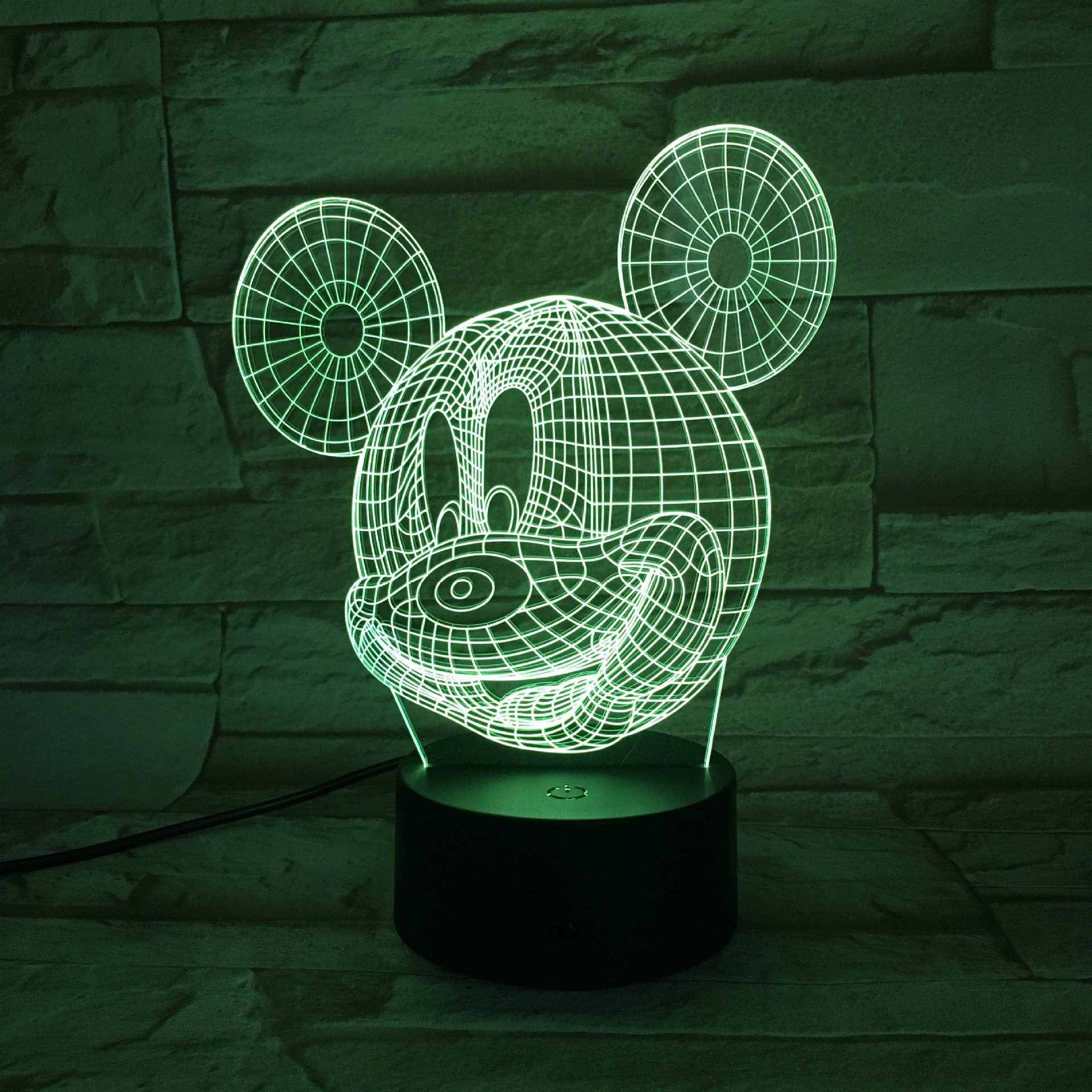 Н night light, тренд 2017 года, 3D, креативный подарок
