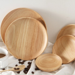 Engraved solid wood plates, plates, hotel Japanese tableware, salad bowls, household oak trays, rectangular wholesale