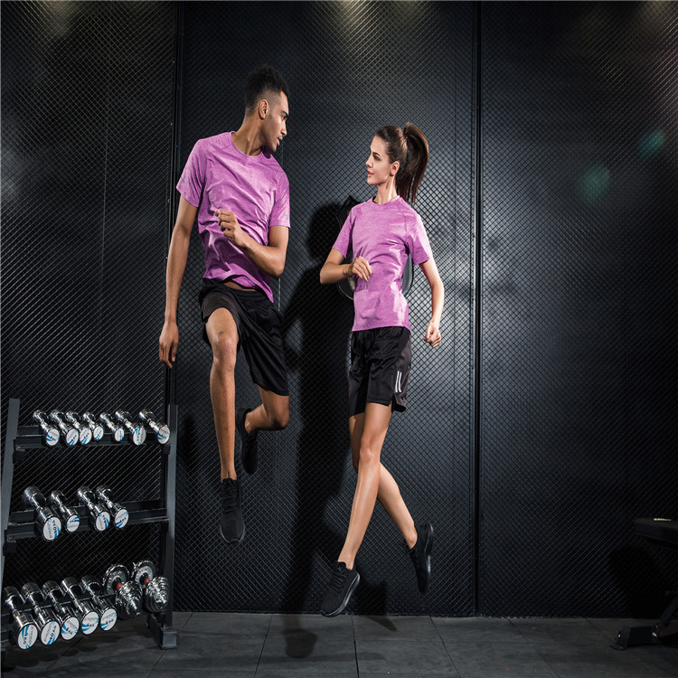 PRO 새로운 피트니스 스포츠 스타킹 탄성 반팔 속건 압축 티셔츠 육상 농구 러닝 트레이닝 복