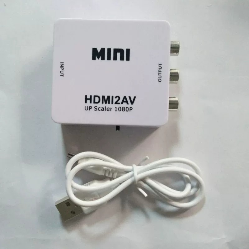 HDMI к AV переключатель поддерживает 1080p CVBS/RCA тройной цветной интерфейс мини HDMI к AV конвертер