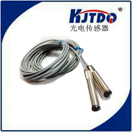 KJTDQ/凯基特 光电开关M12直流NPN常开NC对射光电传感器 厂家直销