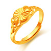 Long-lasting ring, golden copper metal accessory, wholesale