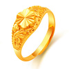 Long-lasting ring, golden copper metal accessory, wholesale