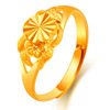 Long-lasting ring, golden copper metal accessory, wholesale