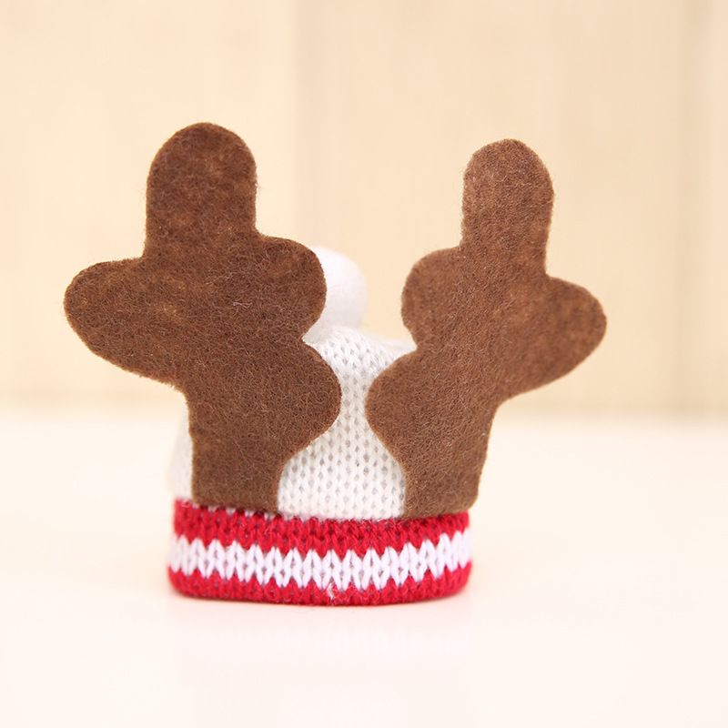 Christmas Elk Wine Bottle Set Christmas Champagne Bottle Bag Christmas Dining Table Wine Bottle Decorative Supplies_voghion.com