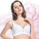 Mephengi 842 Bra Thin Cotton Non-Sponge Large Chest Shown Small Full Cup Women's Bra with Steel Ring Underwear Adjustable