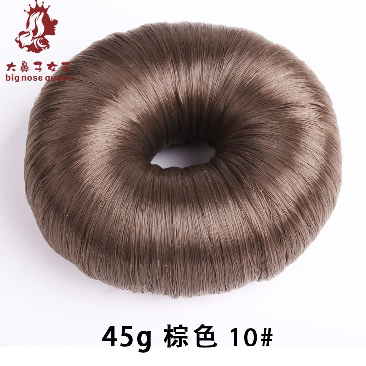 Estilo coreano moda donut peluca rizador de pelo lindo flor brote bola cabeza rizador de pelo