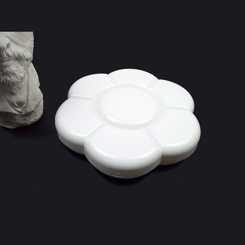 Factory supplies large 7-grid thickened plum blossom color palette double-lid art gouache paint palette double-button plum blossom box