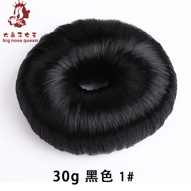 Estilo coreano moda donut peluca rizador de pelo lindo flor brote bola cabeza rizador de pelo