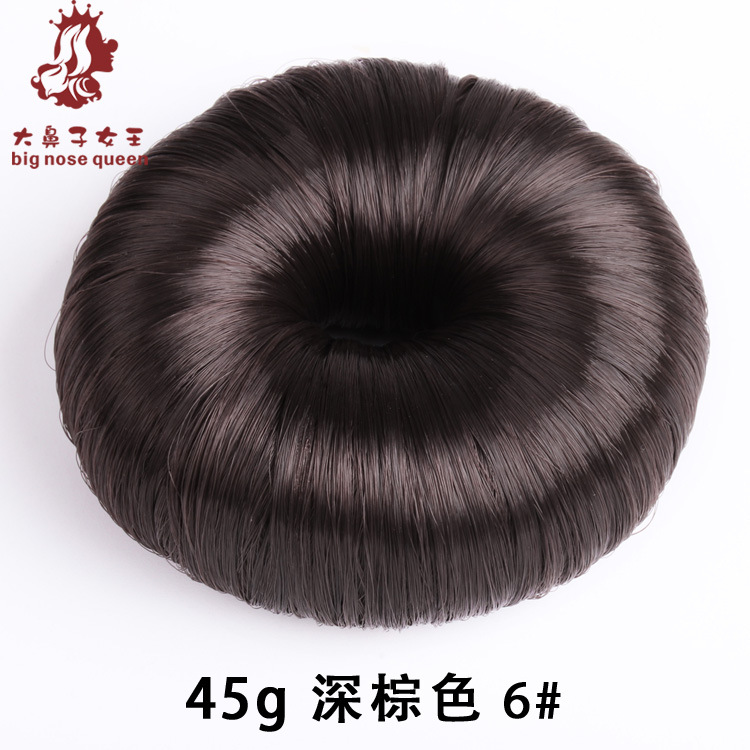 Estilo coreano moda donut peluca rizador de pelo lindo flor brote bola cabeza rizador de pelo