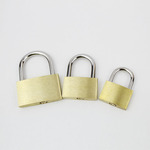 厂家直销中型铜锁40MM挂锁行李箱包柜子抽屉锁机箱锁带三钥匙