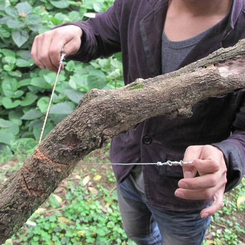 Third Generation Wire Saw Stainless Steel Wire Saw Rope Chain Wire Saw Lifesaving Saw Camping Supplies Outdoor Survival Tool Wire Saw