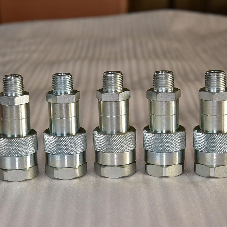 高压快速液压接头DJ-3-1 镀铬配公母接头防尘帽厂家 插拔接头