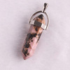 Quartz, organic agate crystal, bullet, necklace, pendant, wholesale