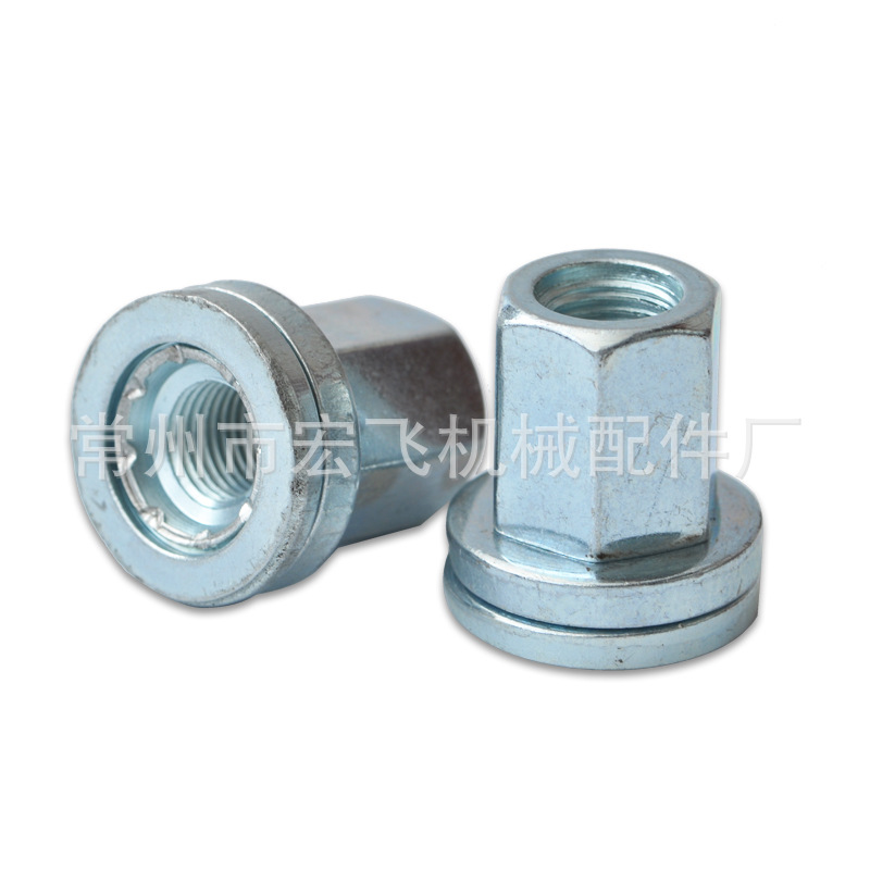 厂家直销 汽车轮毂螺母 外六角带垫圈轮毂螺母 各类优质轮胎螺母